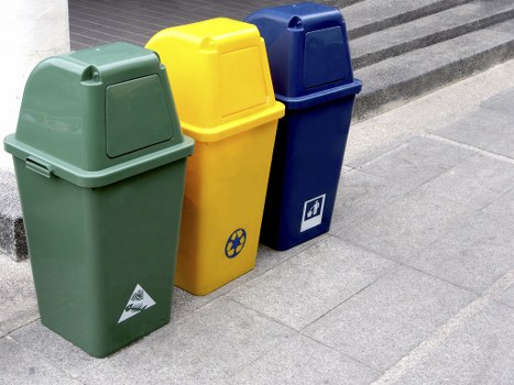 Waste removal truck in Waltham Forest urban setting